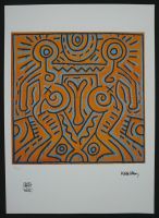 KEITH HARING HANNUMMERIERT DRUCKSIGNIERT