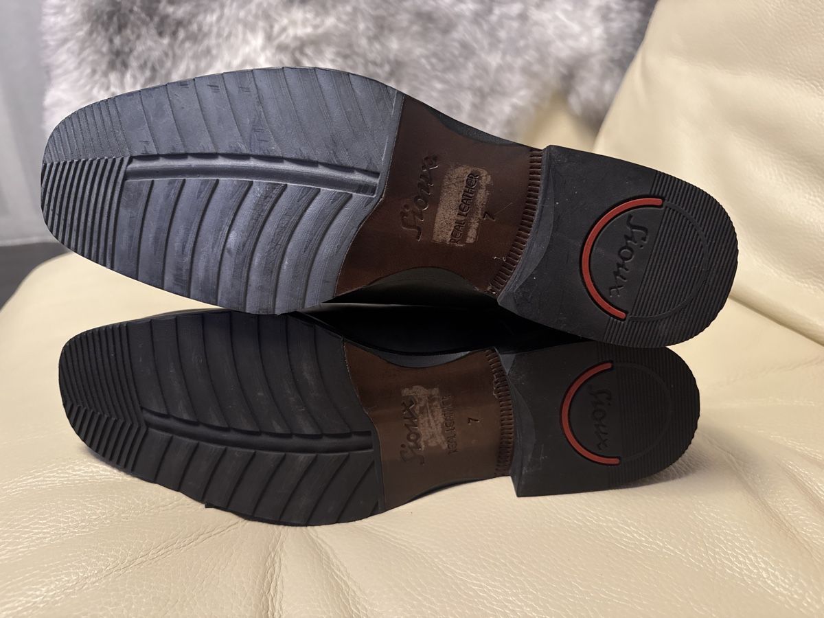 Scarpe da uomo: Herren Lederschuh Grösse 7 schwarz SIOUX – Usato da Grenchen venduto da swiss.antiques 3