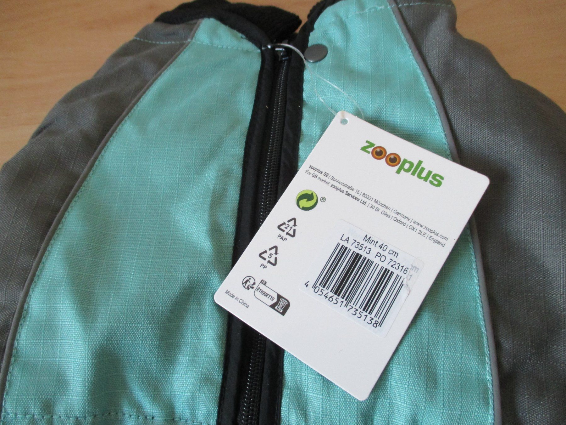Bekleidung: Hunde Overall Mint/Antrazit Fabrikneu gr.40cm – Neu und originalverpackt aus Winterthur von katzen07 1