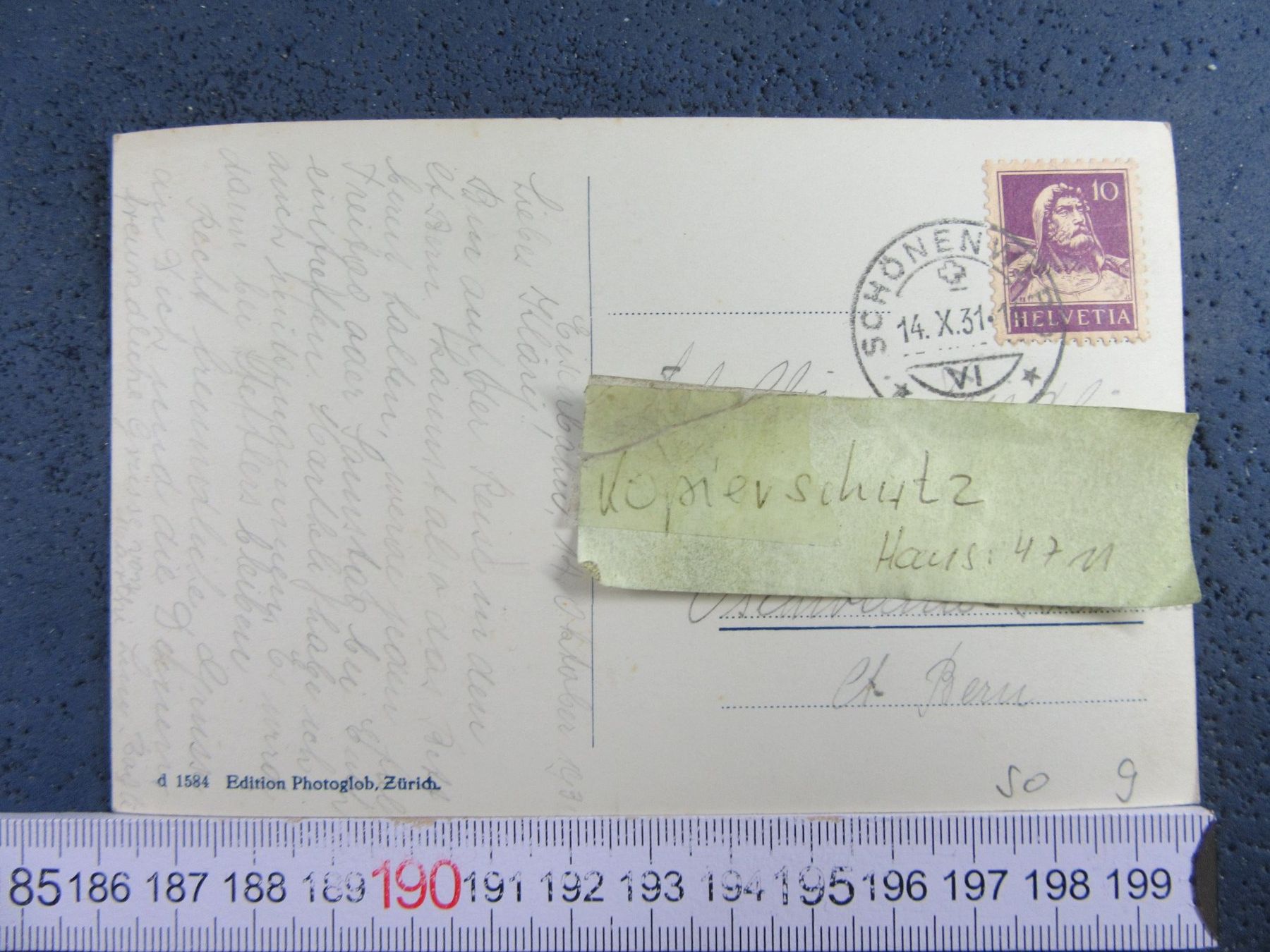 Cartes postales: SCHÖNENWERD - GÖSGEN 1931 SO AK – D'occasion à Ettingen par Hausi4711 2