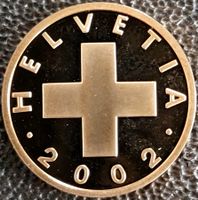 1 Rappen Schweiz 2002 pp / aus Münzsatz in einer Münzkapsel