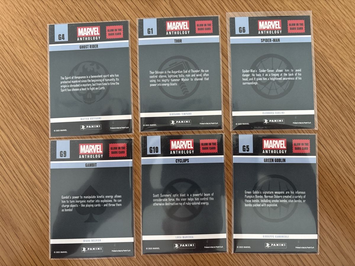 Panini Cartes à collectionner: Marvel Glow in the Dark Cards – Neuf (Voir description) à Boningen par Stef_1991 1
