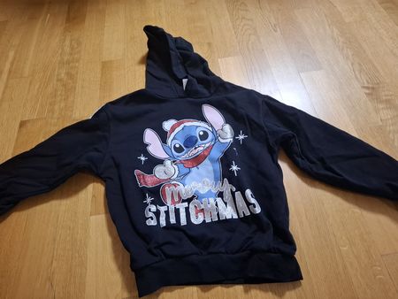 Disney Stitch Hoodie C&A schwarz Grösse 146 cm neuwertig