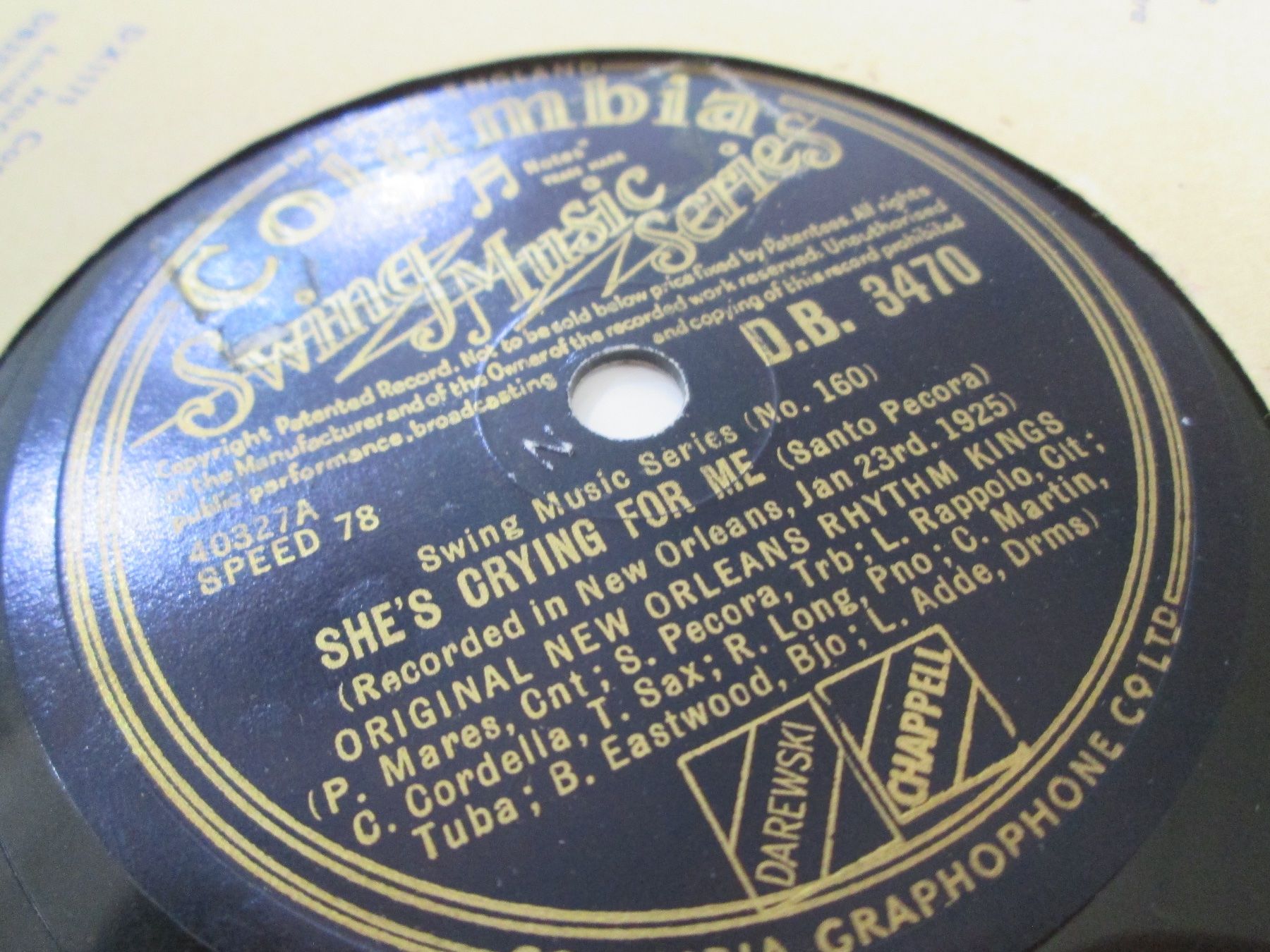 Schallplatten: DISQUES 78 TOURS – Gebraucht aus Lausanne von Leag 8