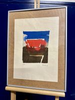 Lithographie,art abstrait signé Freils 1987.