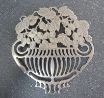 Vintage Untersetzer, E.P. Zinc, Design Piero Maestri, Italy