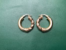 Elegante Creolen aus 18 Karat Gelbgold Au 750