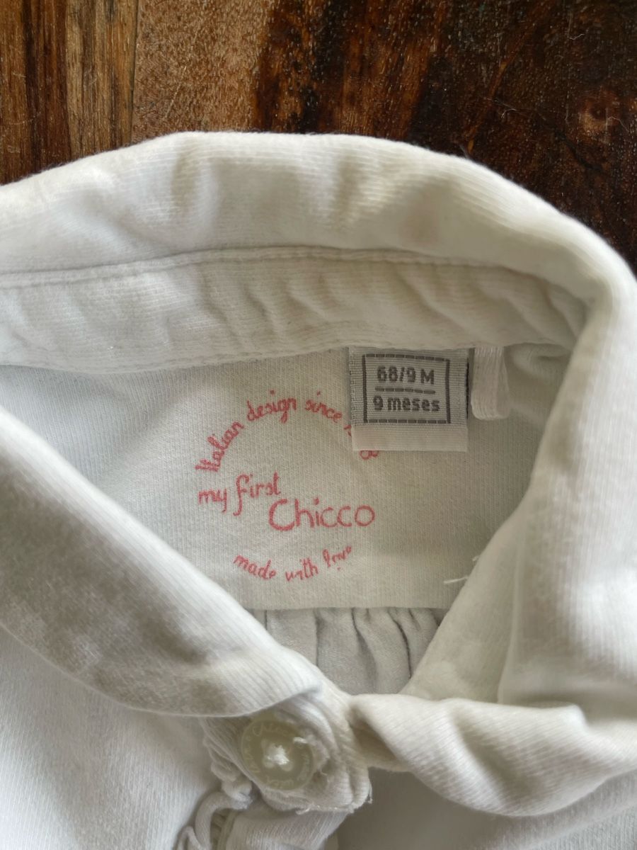 Chicco Unterwäsche: Baby Body, Gr. 68/9M, langarm, Chicco – Gebraucht aus Hirzel von carta9 1