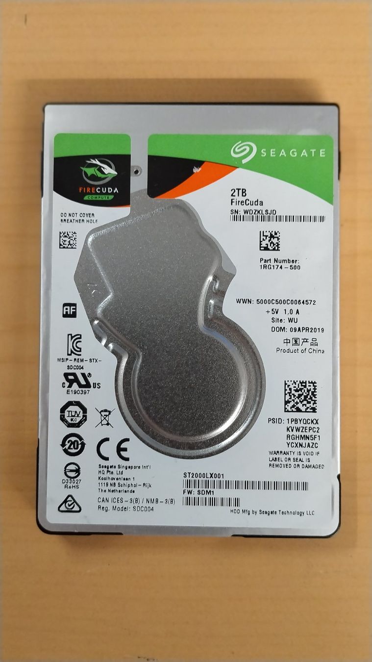 Seagate Disques durs: Seagate FireCuda 2TB HDD ST2000LX001 – D'occasion à Wallisellen par mic_gg2g