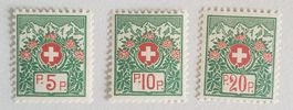 4050) 11B-13B, Nachportomarken postfrisch Kt. 330.-