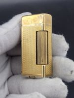 Dunhill Benzin Feuerzeug Damenmodell vergoldet 6M Garantie