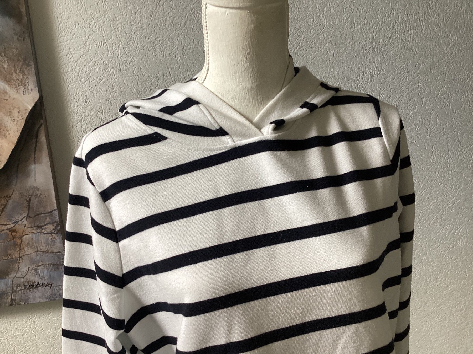 Cecil Maglioni & Felpe: Cecil Kapuzenpullover gestreift marineblau weiss Gr. L – Usato da Homberg b. Thun venduto da Homata 1