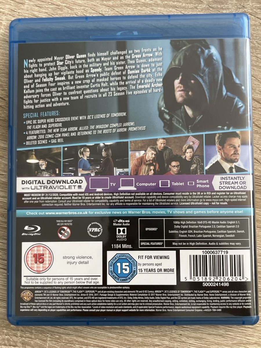 Alle DVDs: Arrow Season 5 Blu-ray  – Gebraucht aus Au ZH von blurayundvideospiele 1