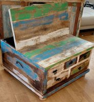 Massiv voll Holz Truhentisch Kolonial mobel 《Art;2954》