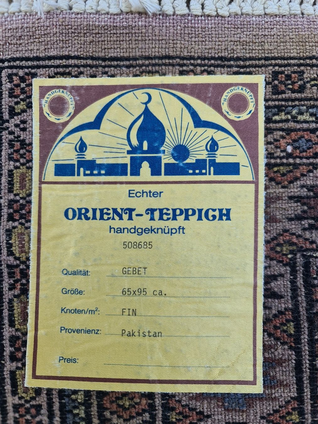 Tappeti: Echter Gebetsteppich – Usato da Rüti ZH venduto da dynastar6 2