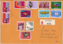Schweiz, R-Brief, 1975, Frankatur!!!