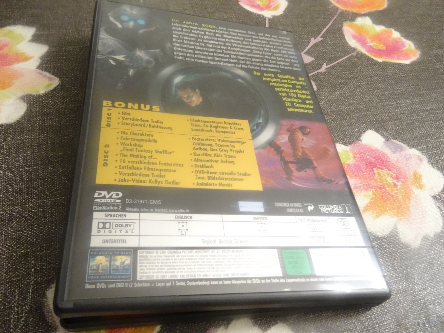 Tutti i DVDs: Final Fantasy - Die Mächte in dir DVD – Usato da Olten venduto da Disc-Verkauf 3