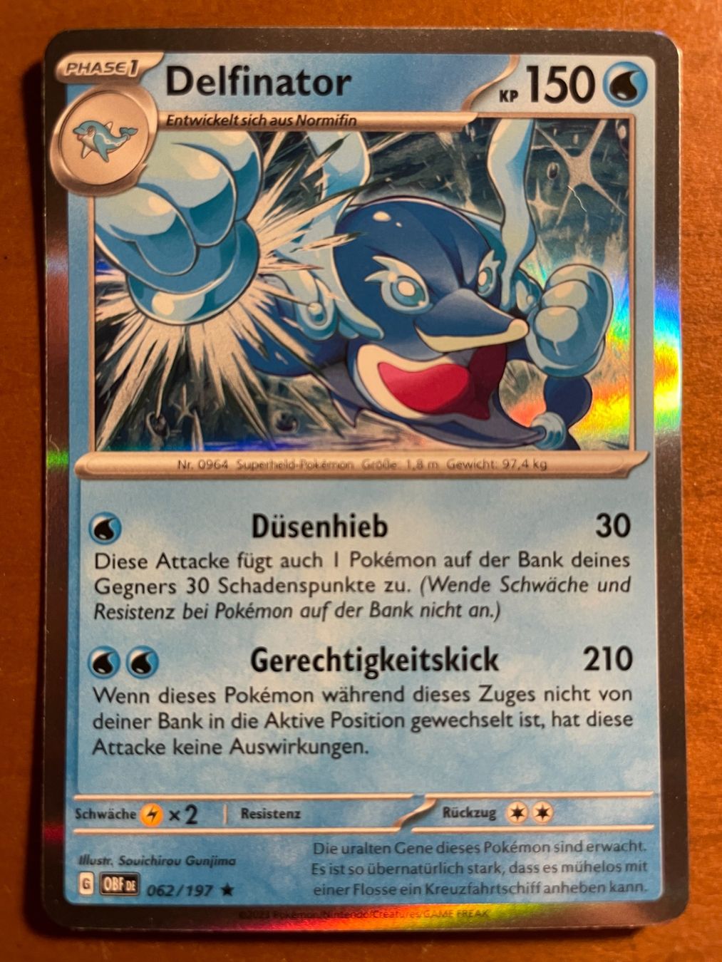 Pokémon Carte collezionabili: Pokemon Delfinator Holo (Versand gratis) – Nuovo (secondo la descrizione) da Chur venduto da Angerson