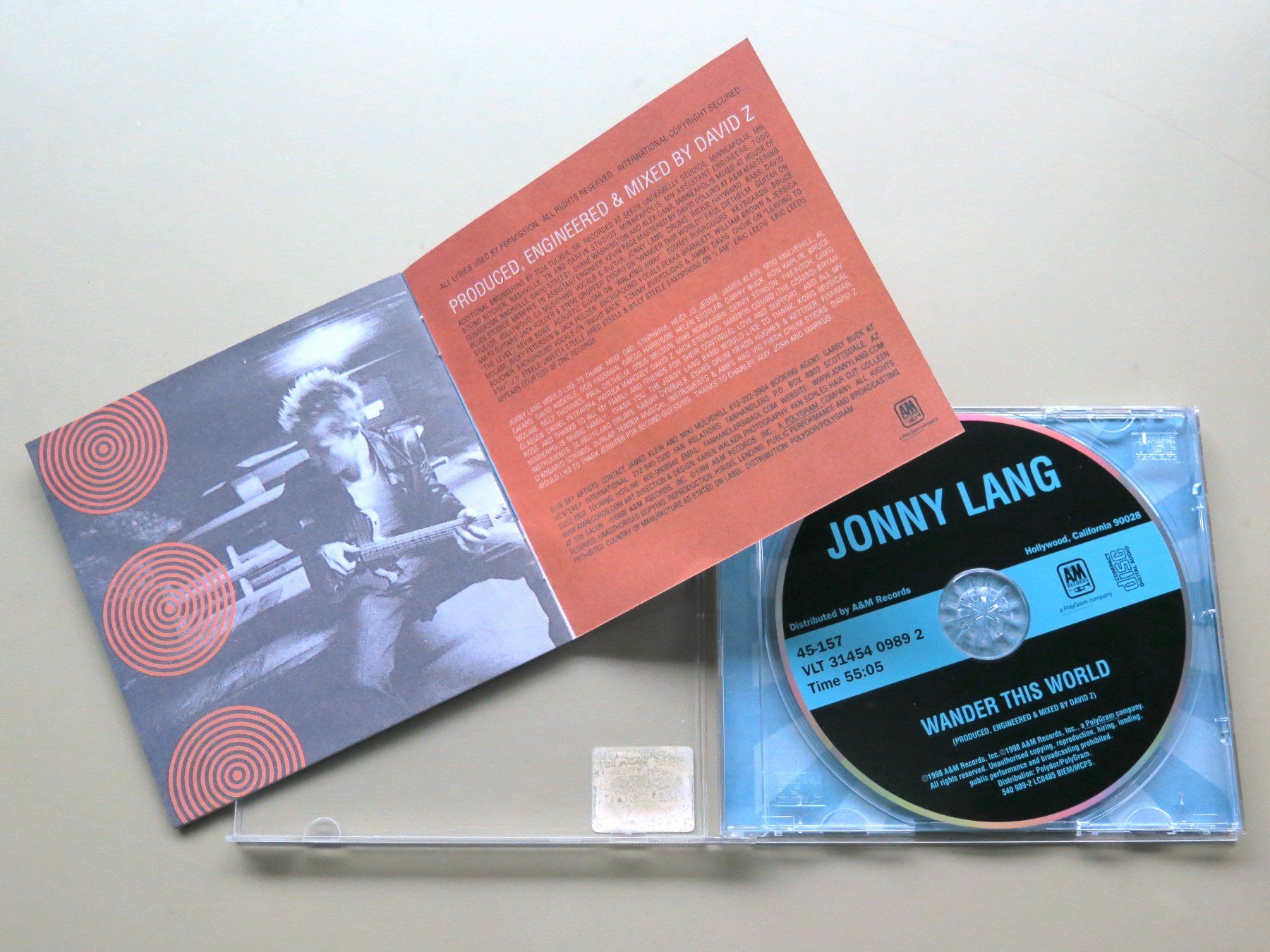 CD: (p) CD JONNY LANG: Wander this world, 1998 – Usato da Bern venduto da Balzamico 2