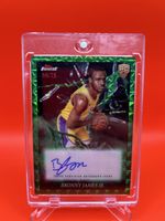 Bronny James Jr Topps Finest Autogramm Karte 59/75 RC
