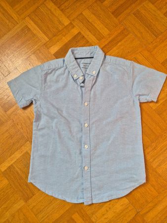 Kurzarmhemd hellblau, Gr. 110   Primark