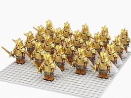 21 KÖNIGSGARDE KÄMPFER - KLEMMBAUSTEINE MINIFIGUREN