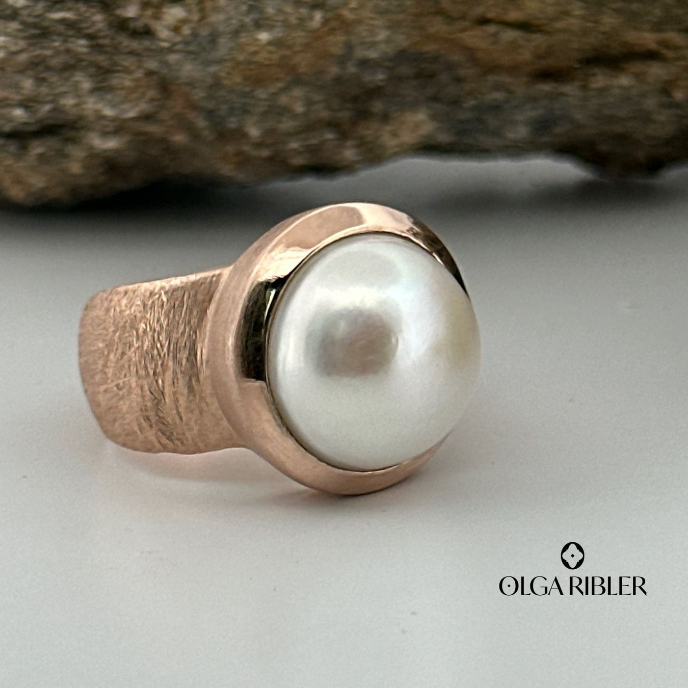 Olga Ribler Anelli: Unikate Silber Ring 925 mit Perle Grösse 55 – Nuovo (secondo la descrizione) da Luzern venduto da Schmuckoutlet 2