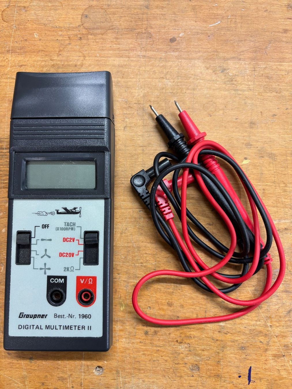 Graupner Digital Multimeter 2 mit Optischem Drehzahlmesser (Gebraucht ...
