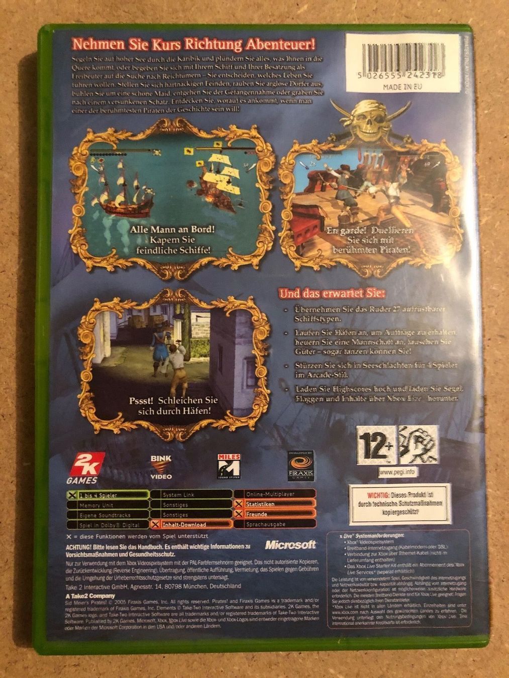 Giochi: Pirates! für Xbox – Usato da Kestenholz venduto da Mad18 1