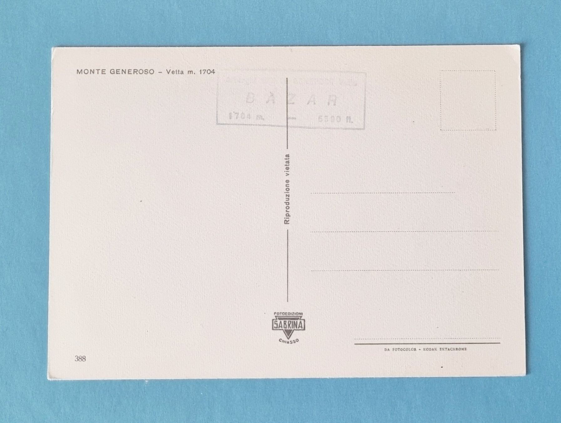 Cartoline postali: Monte Generoso - Zahnradbahn – Usato da Rothrist venduto da RROENK 1