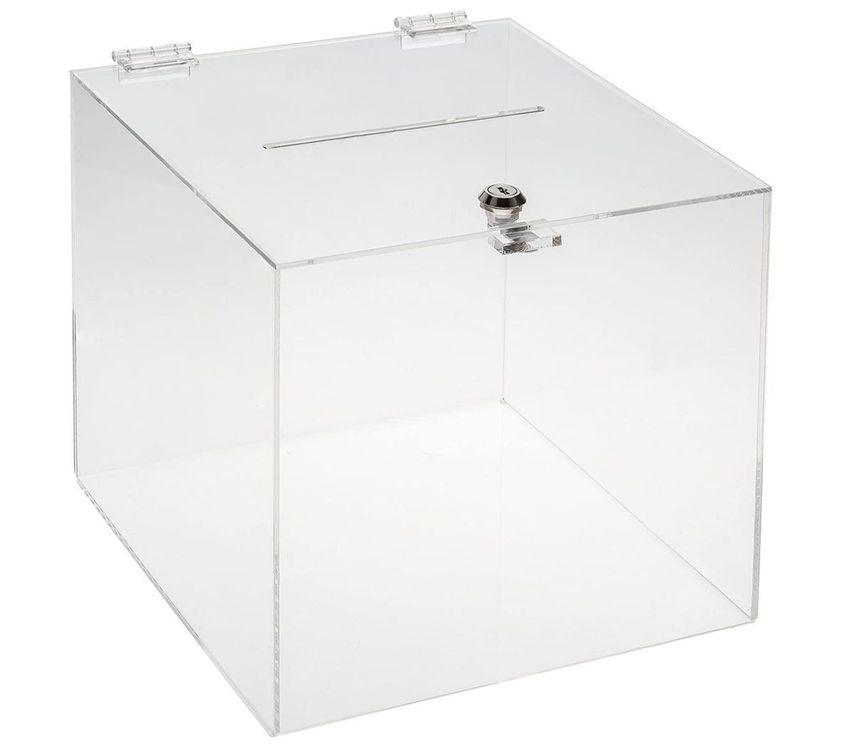 Spendenbox aus Acrylglas/PLEXIGLAS® (Neu und originalverpackt) in ...