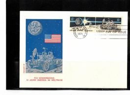 FDC Sondermarke 10 Jahre im Weltraum USA