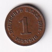 Deutsches Reich 1 Pfennig 1912 D ss