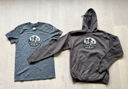 Hoodie und T-Shirt „Schachklub Aarau“ Gr. 164