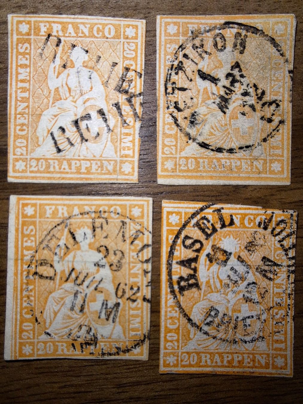 Tutti i francobolli: Strubel Lot 25G 4Stk – Usato da Balgach venduto da SIMEON27