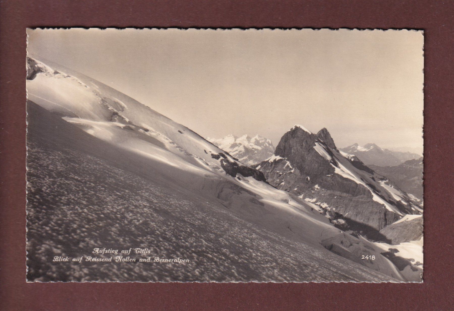 Cartoline postali: Aufstieg auf TITLIS - Reissend Nollen – Usato da Pully venduto da nicecards