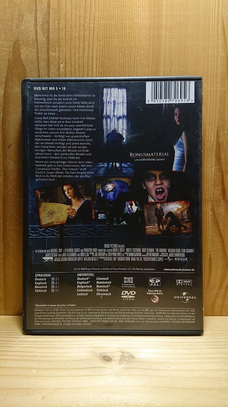 Tutti i DVDs: THE UNBORN DVD – Usato da Wilderswil venduto da Exebub 1
