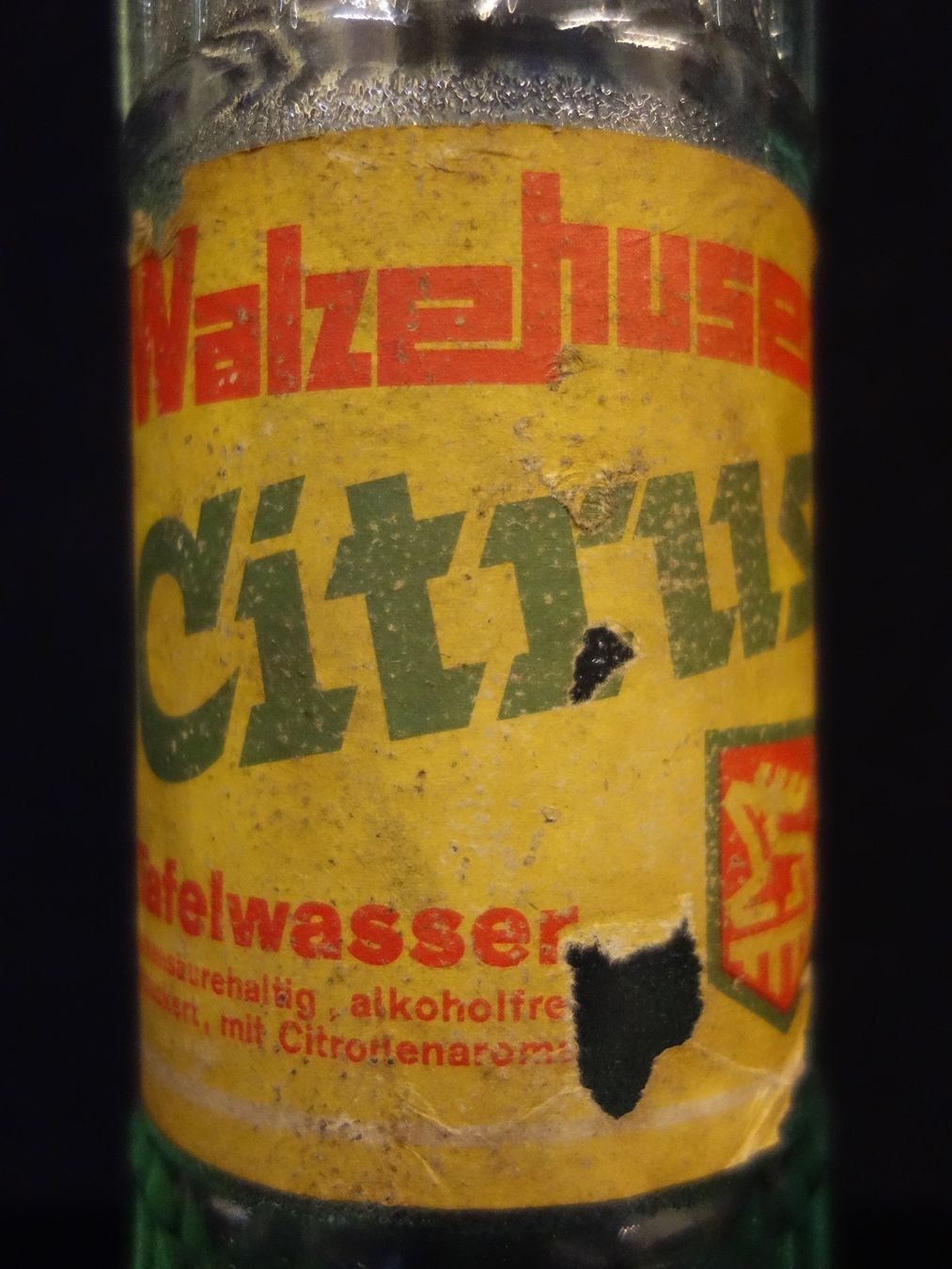 Bicchieri, Caraffe & Bottiglie: alte Flasche WALZEHUSER CITRUS 1966 – Usato da Kerzers venduto da Flaschenposten 3
