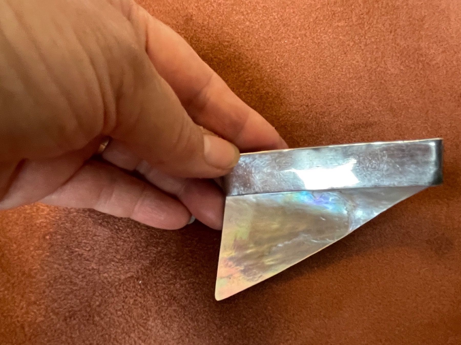 Spille & Fermagli: Perlmutt-Brosche mit Silber – Usato da Ebikon venduto da elischka 5