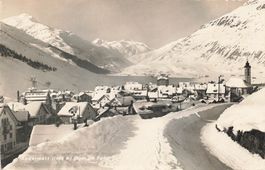 Andermatt (UR) Winterpanorama gegen Furka