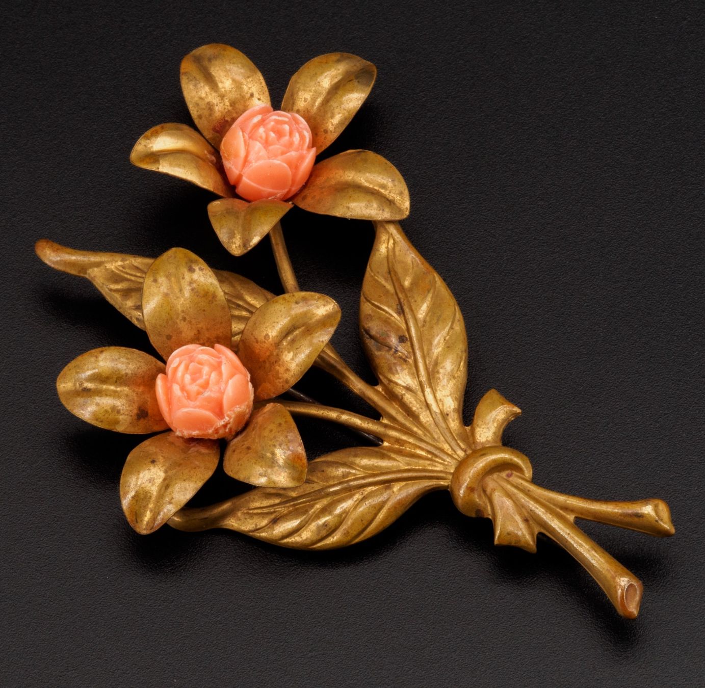 Broschen & Nadeln: Grosse antike Brosche in Blumenform; goldfarben – Gebraucht aus Zürich von nostalgic_treasures 2