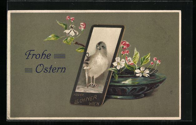 Cartoline postali: Osterküken-Portrait auf einer Carte-de- – Usato da Berlin venduto da bartko-reher