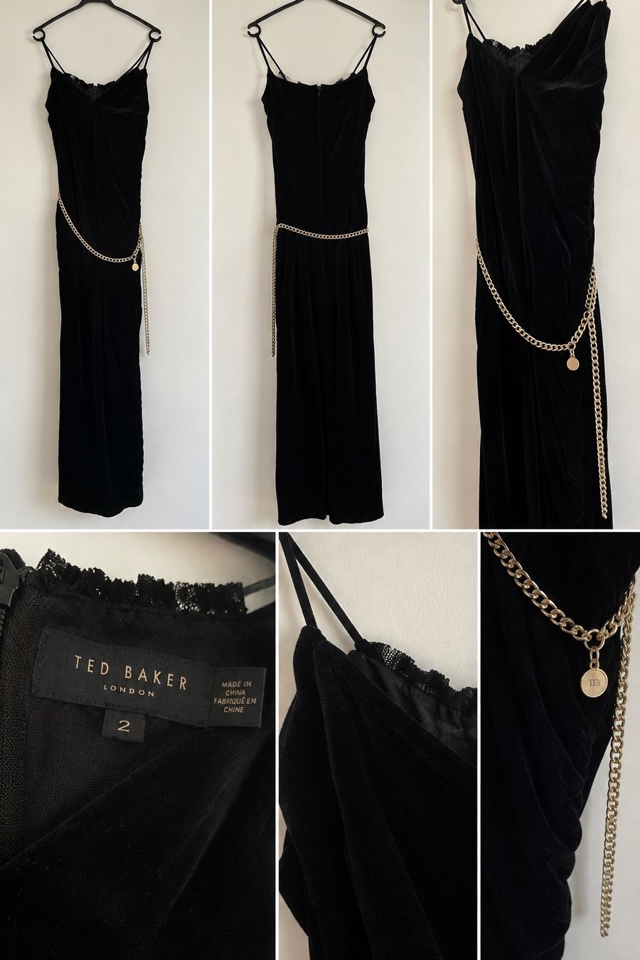 Ted Baker Vestiti: Samtkleid Ted Baker elegant wie neu – Usato da Oberengstringen venduto da genita2279