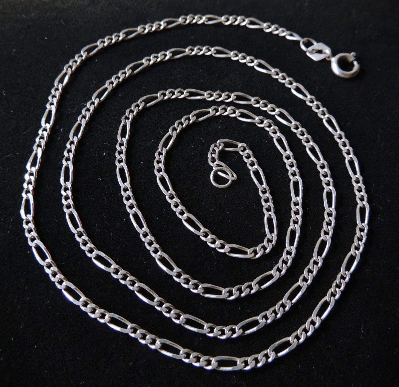 Catenine: Silber 800 Figaro Halskette 60 cm / 2 mm – Usato da Waldenburg venduto da schaller707