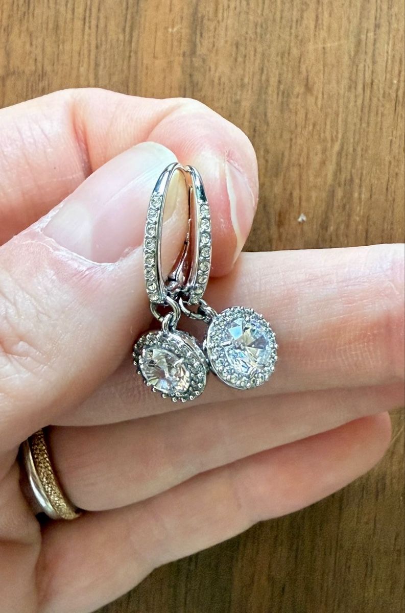 Swarovski Orecchini pendenti & Orecchini a lobo: Wunderschöne Ohrringe von Swarowski mit Zirkonia-Steinen – Nuovo (secondo la descrizione) da Wohlen AG venduto da JoeGreen_1 2