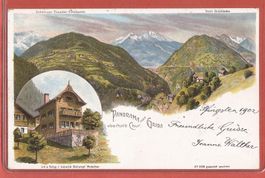 Grida zw. Chur und Chruwalden - Steinmann Litho - 1902