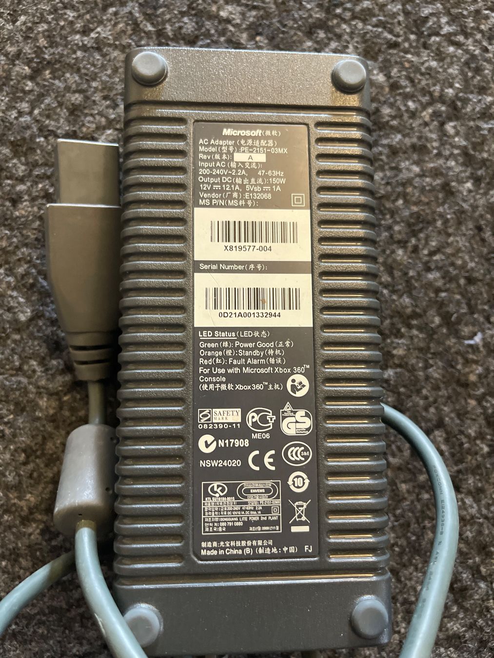Microsoft Console: Original Xbox Netzteil - Top Zustand! – Usato da Thun venduto da BanjoDan 1