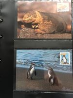 WWF Ecuador 1992 Galapagos Leguan Pinguin Satz Maximumkarten