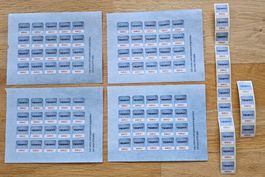 4 cartes remplies et 16 timbres - Coop - "Trophée Cuisine"