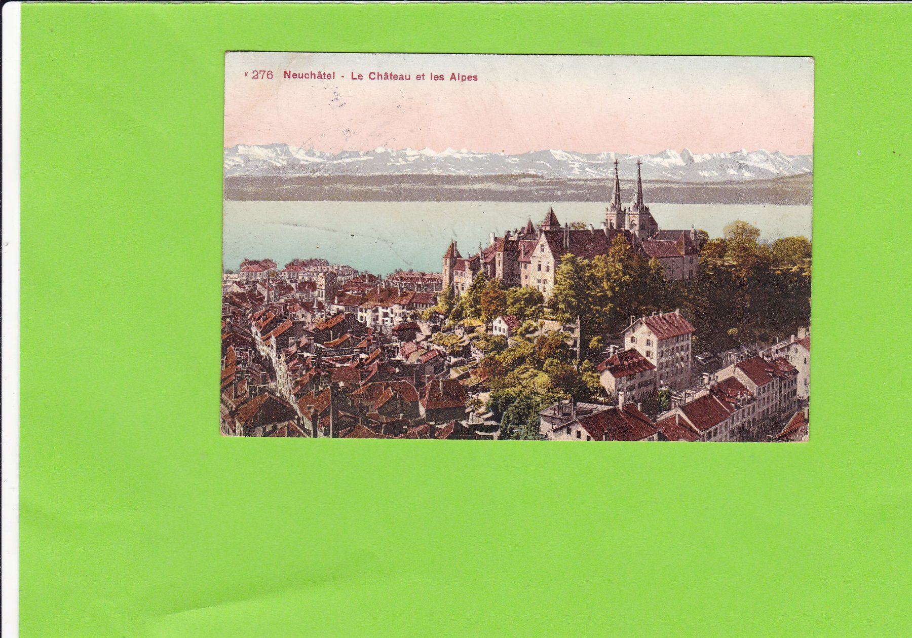 Cartoline postali: Neuchâtel-Château – Usato da St. Peterzell venduto da neckertal